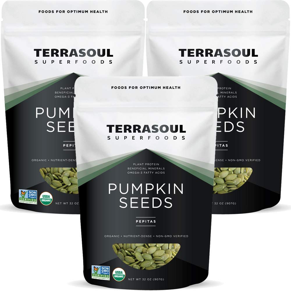 Terrasoul Superfoods Organic Pumpkin Seeds, Raw, Unsalted, 6 Lbs, Premium Quality