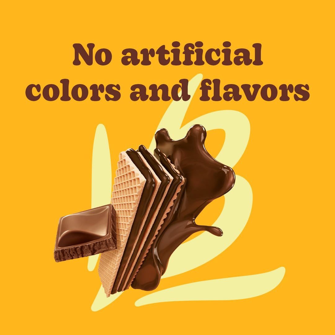 Bauducco Chocolate Wafer Cookies - Sugar Free Delicious & Crispy Wafers with 3 Delicious, Indulgent Decadent Layers of Chocolate