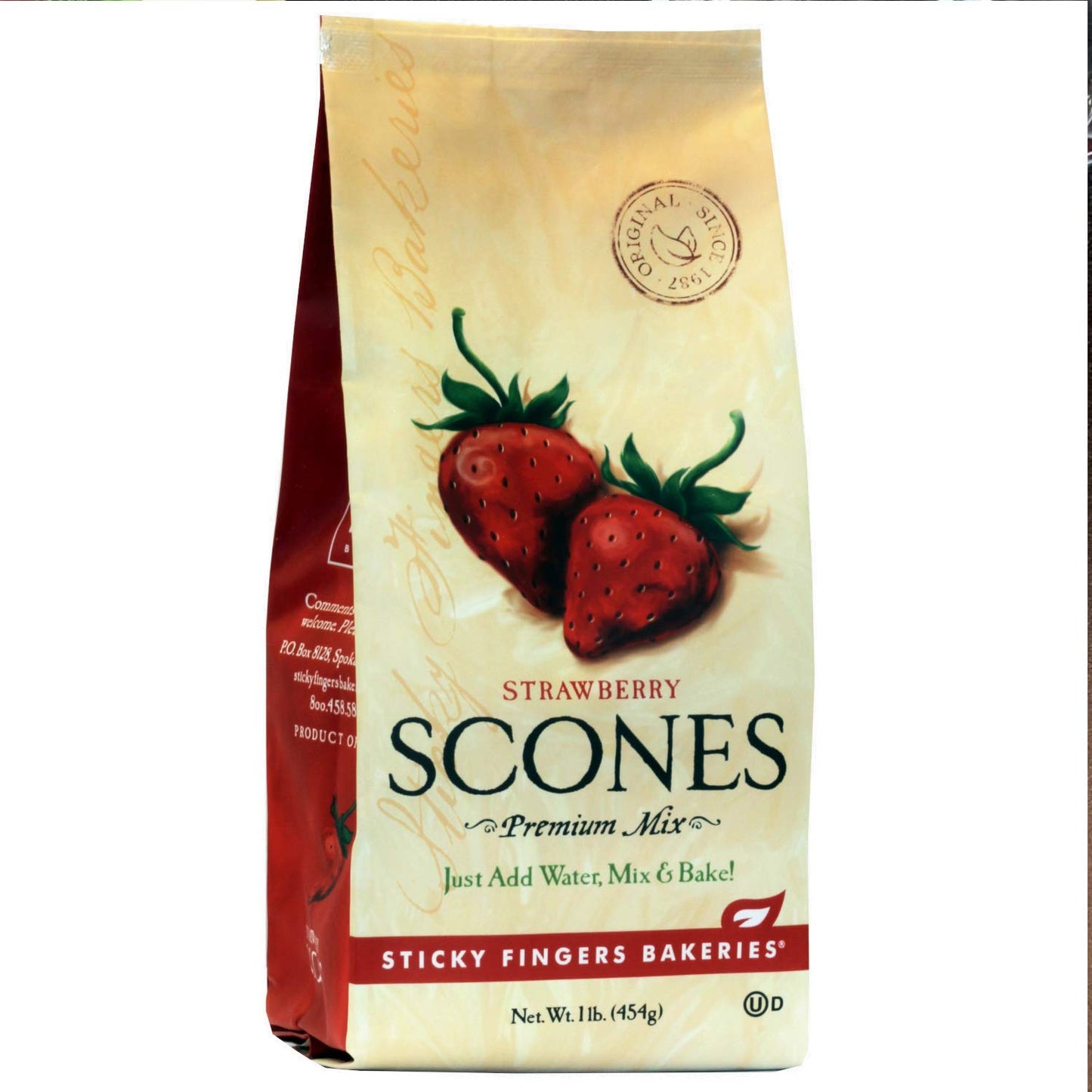 Sticky Fingers Strawberry Scone Mix 16oz