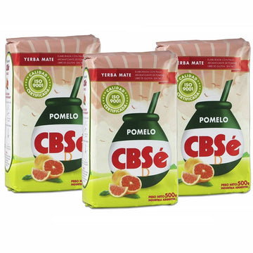 Cbse Yerba Mate 1.1 Lb For A Hot Or Cold Brew, Fresh And Organic - Grapefruit / Toronja (3 Pack)