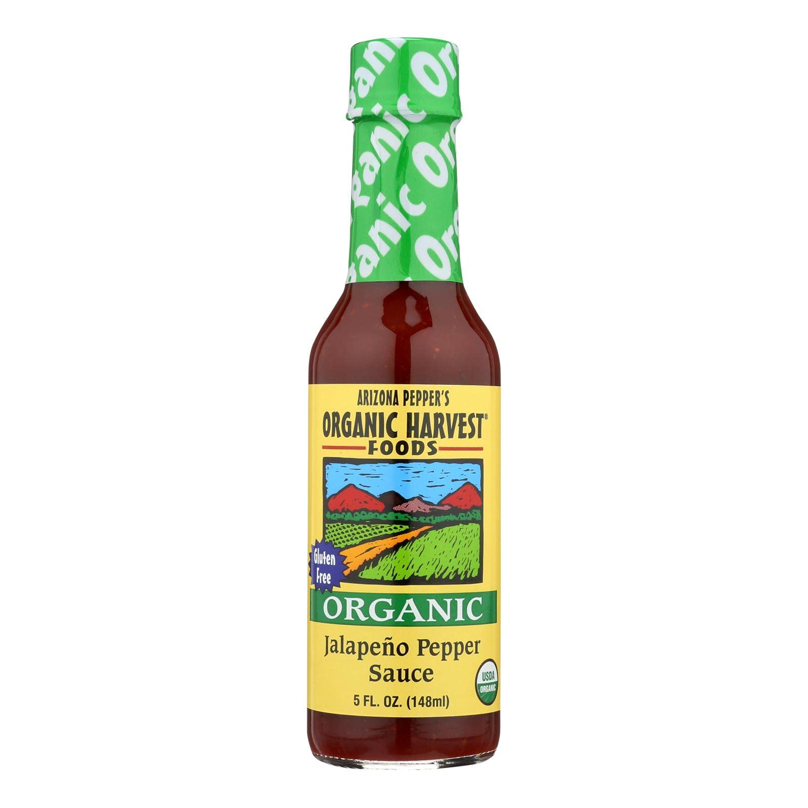 Arizona Peppers Jalapeno Pepper Sauce, 5-Ounce Bottles (Case Of 12)12