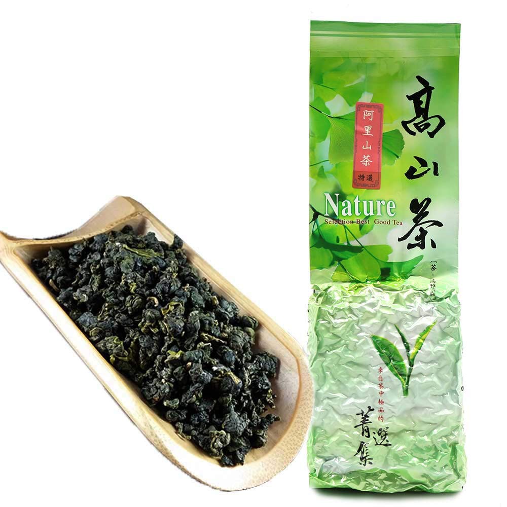 FullChea - Natural Alishan Oolong Tea Loose Leaf - Formosa Oolong High Mountain Tea - Taiwan Gaoshan Ulong Tea - Taiwanese Green