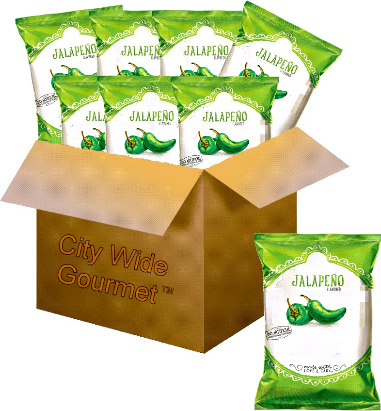 Jalapeno Kettle Cooked Potato Chips, 1.375 ounce bags (Pack of 8)