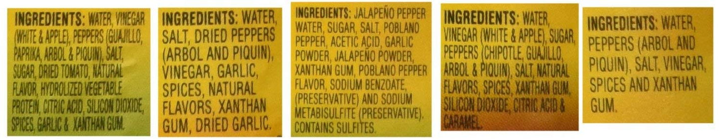 Cholula Hot Sauce Variety Pack - 5 Different Flavors