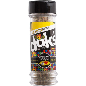 Dak'S Spices Lemon Pep Seasoning Blend | 100% Salt & Sugar Free | Premium & Healthy Seasoning | Msg Free, Preservative Free, Pot