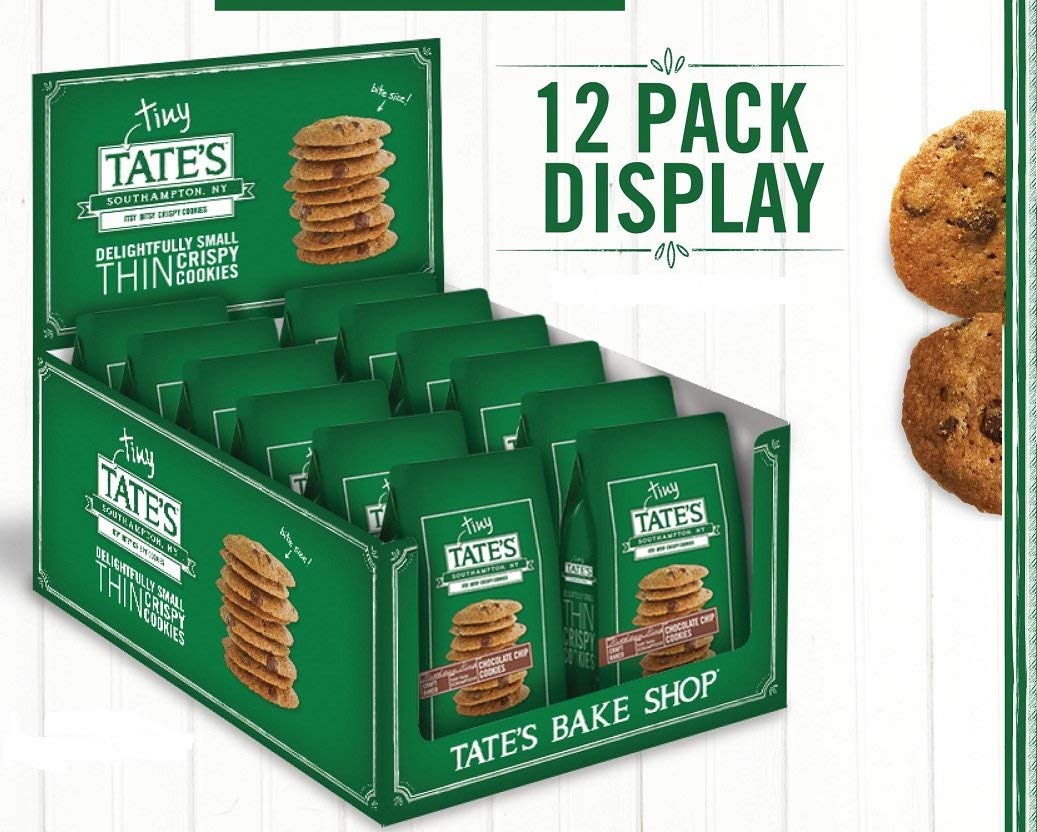 Tates Bake Shop - Tiny Tates Bite Size Chocolate Chip Cookies 1oz Bags (Each bag contains 12 bite size cookies) (Pack of 24)