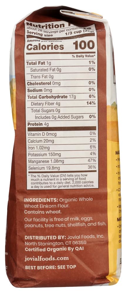 Jovial Flour,Og1,Einkorn Whole Wh 32 Oz (Pack Of 10)