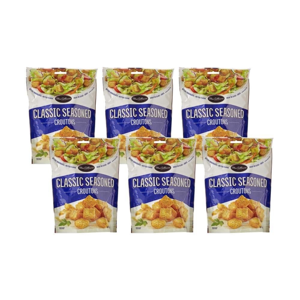 Mrs. Cubbison'S Croutons Classic Seasoned Restaurant Style, 5 Ounce (Pack Of 6)