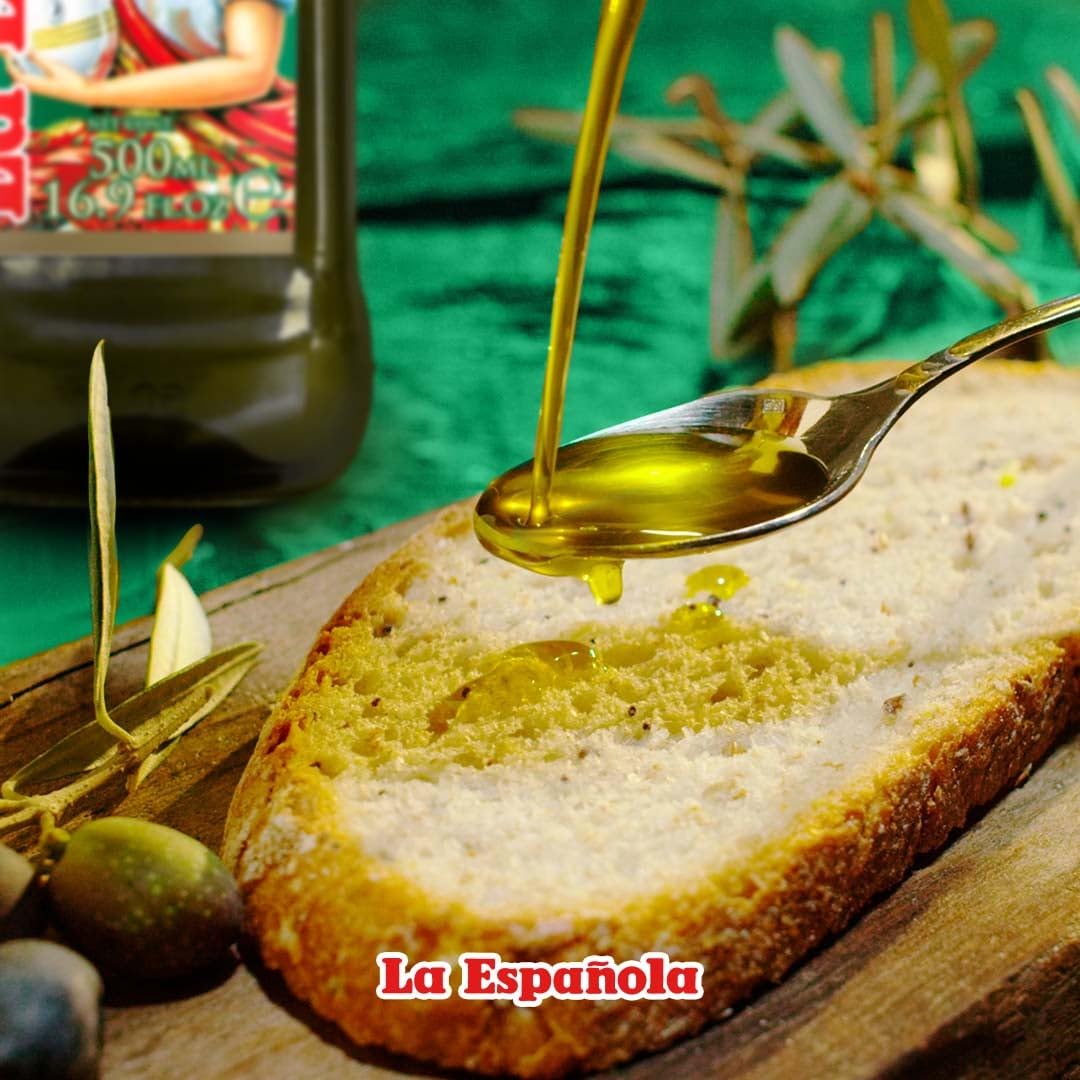 La Española First Cold Pressed Extra Virgin Olive Oil, 24 Fl Oz, Olive Color, Model 10708