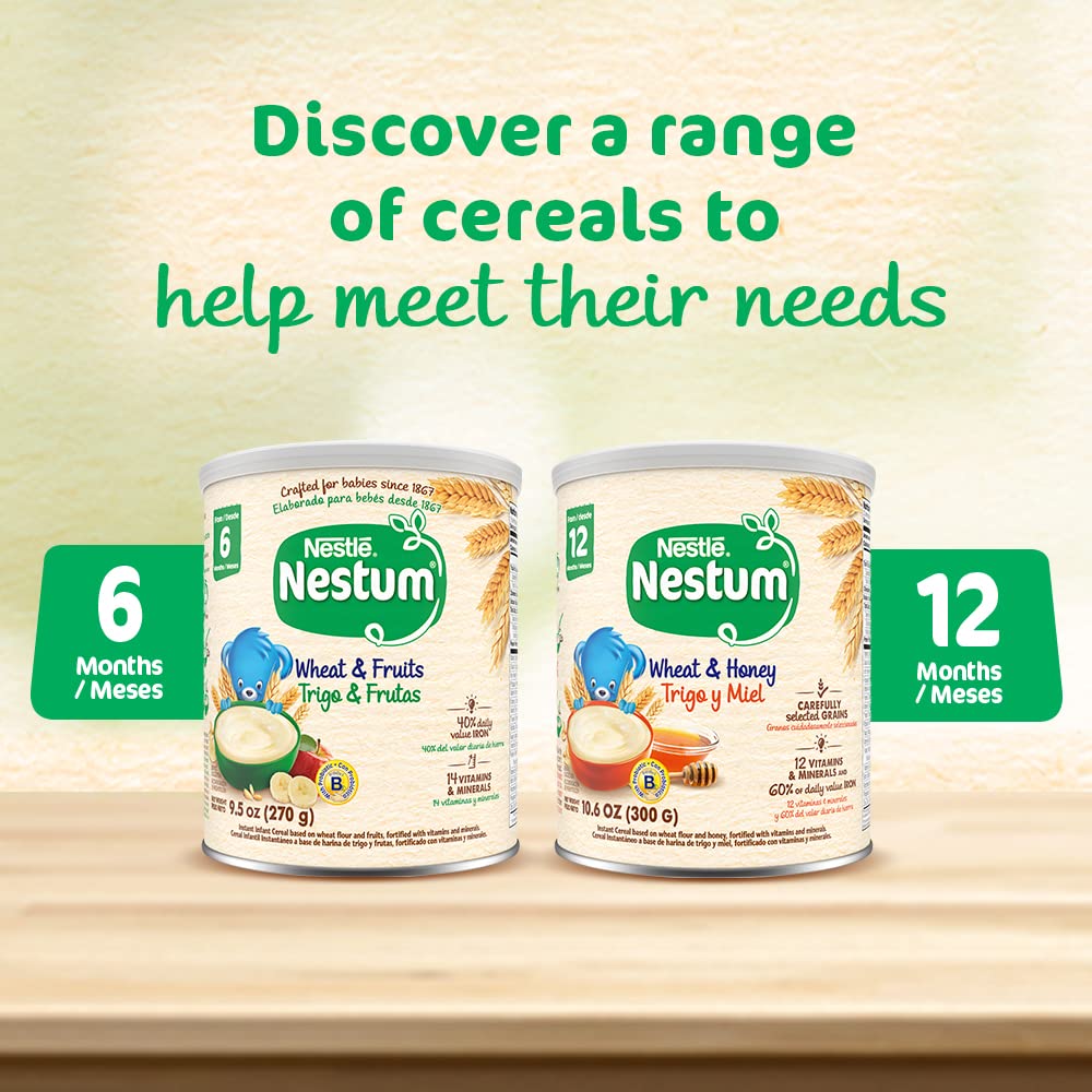 Nestle Nestum Infant Cereal, 5 Cereals, 10.6 Oz (Pack Of 12)