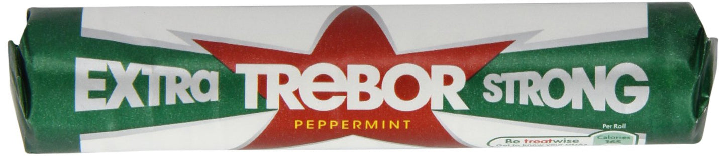 Trebor Extra Strong Mint Roll (Pack Of 20)