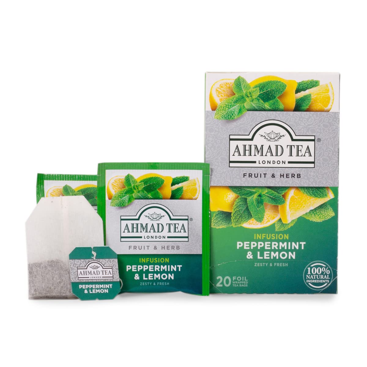 Ahmad Tea - Peppermint & Lemon Tea 20 Bags - 30G