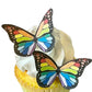 Sugar Robot Inc. Edible Butterflies Cake Toppers, Wafer, 1.5-1.75 inches, Rainbow Monarch