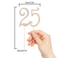 Hatcher Lee 25th Birthday Cake Topper - Bling Crystal, Gold, Model HCL-303, Perfect for Party Decorations