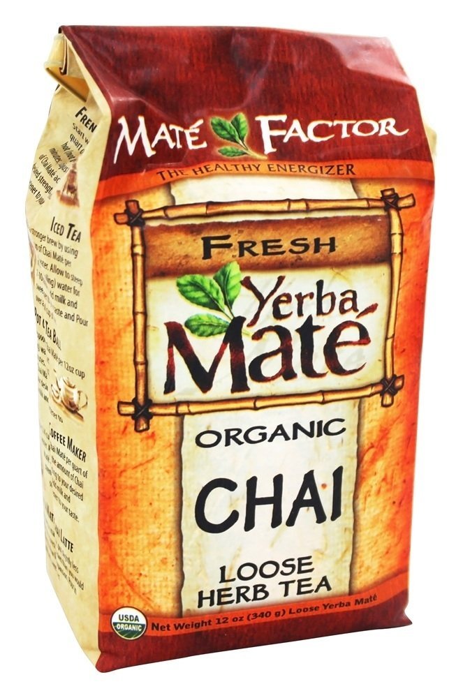 Maté Factor Chai Yerba Mate Tea - 12 Oz Herbal Drink