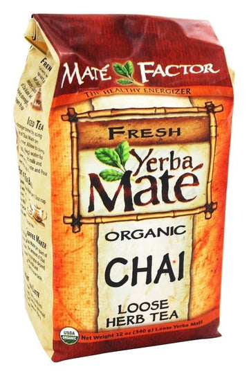 Maté Factor Chai Yerba Mate Tea - 12 Oz Herbal Drink
