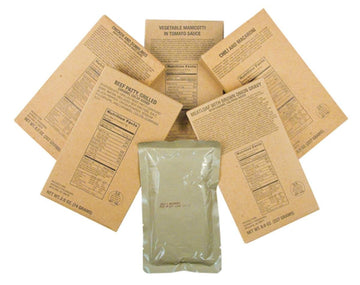 Captain Dave'S 12 Military Mre Entrees,Meals Ready To Eat, Mres Case