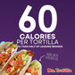 Mr. Tortilla Gourmet Wraps Variety Pack - Artisan Flour Tortillas, Only 60 Calories - Small Batch Zero Cholesterol Snack - Authe