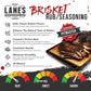 Lanes Brisket Rub Seasoning, All-Natural BBQ Rub, Perfect for Burgers, Steaks & Pork, 12.4 Oz