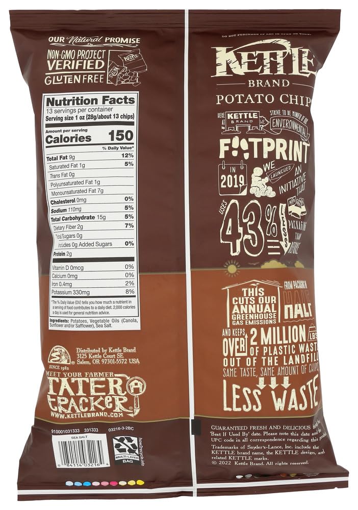 Kettle Foods Chip Pto Lightly Saltd