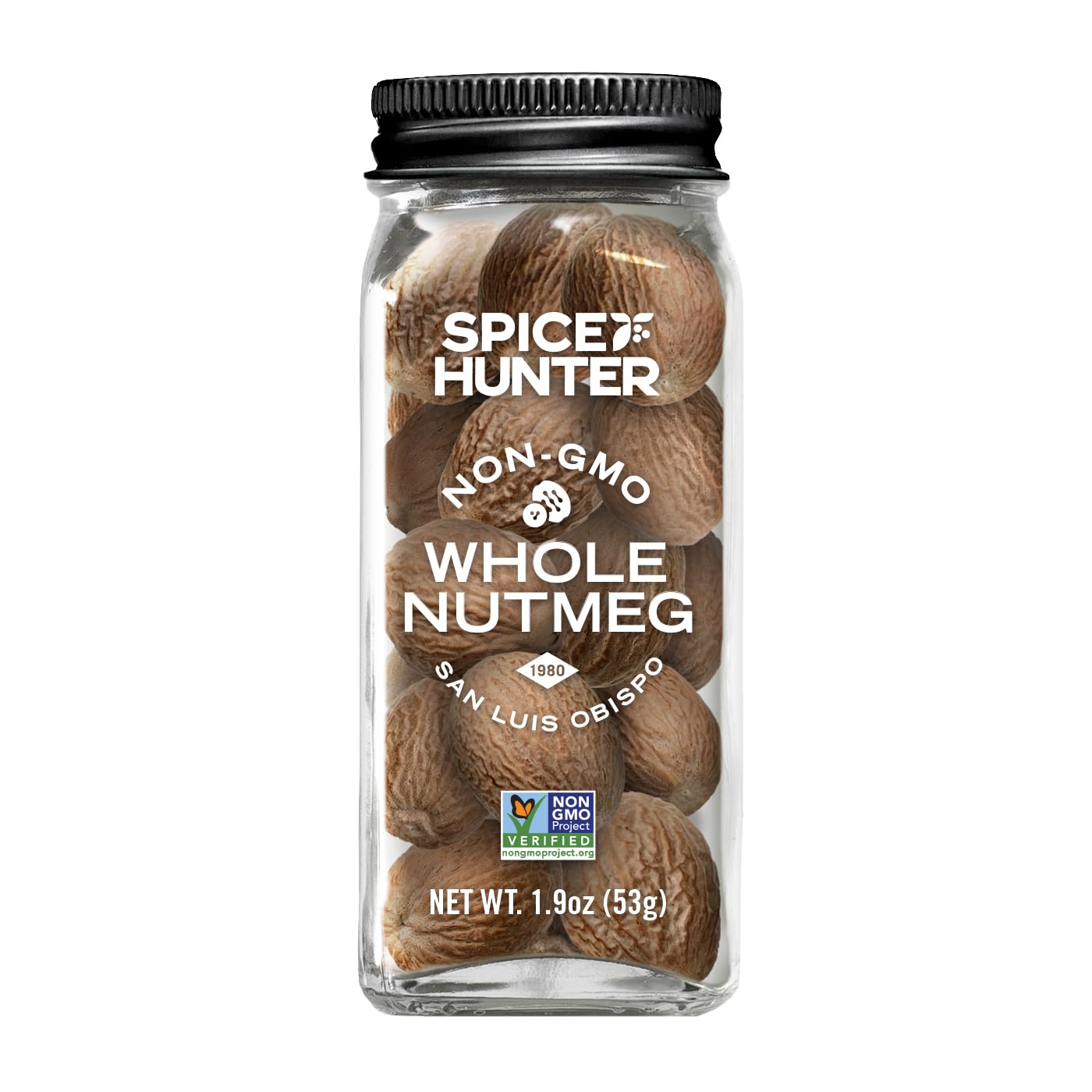 Spice Hunter Whole Nutmeg, East/West Indies, 1.9 Ounce (Pack of 6)