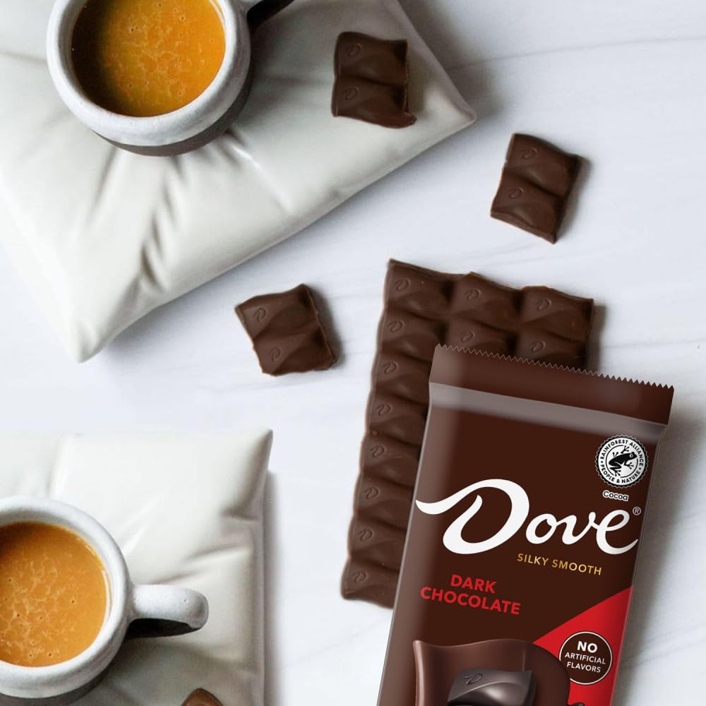DOVE Dark Chocolate Bars - 3.3 Ounce Bar, Pack of 12, Model 10040000541445