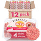 Reko Pizzelle Authentic Italian Style Waffle Cookie, Strawberry, 7 Ounce (Pack of 12)