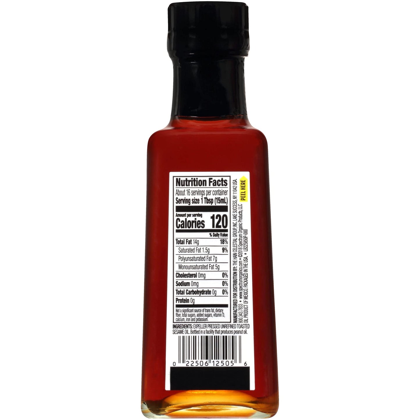 Spectrum Naturals Organic Toasted Sesame Oil, 8 Fz