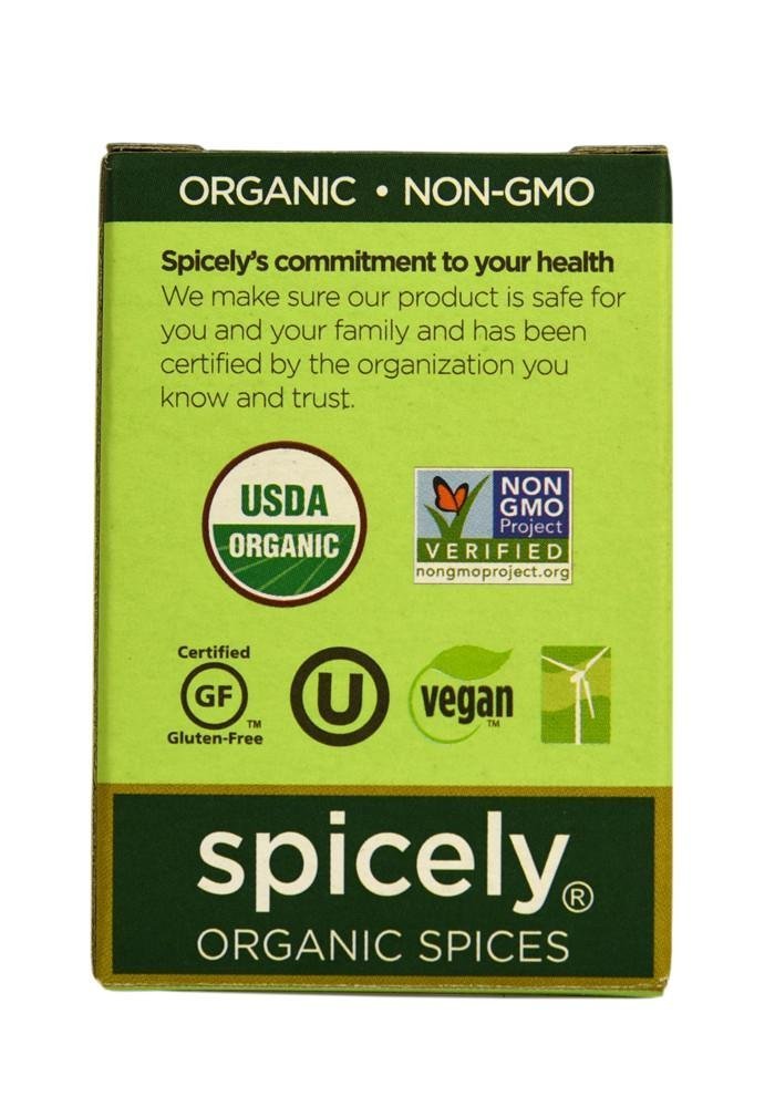 Spicely Organic Seasoning Garam Masala 0.50 Ounce ecoBox Certified Gluten Free