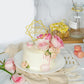 Gold Cake Topper,Happy Birthday Cake Topper Acrylic Cake Topper Cupcake Toppers Cake Decoration Supplies (7 Pieces)