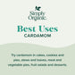 Simply Organic Cardamom, 2.82 Ounce, Certified Organic & Kosher, Aromatic, Subtly Spicy-Sweet, No Eto, Non Irradiated