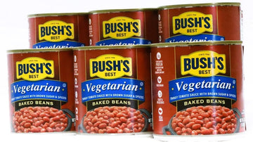 Bush's Best Vegetarian Fat Free Baked Beans 16 Oz (Pack of 6)