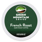 Green Mountain Coffee French Roast K-Cup Portion Pack, 24 Count, Green, Model 6694