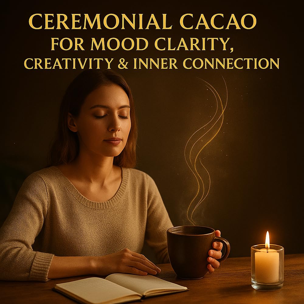 Maia Ceremonial Cacao  with Flavanol  Theobromine  Magnesium and Natural Flavonoids Blend  Improves Mental Clarity and Focus  100% Organic Cocoa Powder  Unsweetened Cacoa Powder for Natural Energy & Mood Support (1)