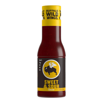 Buffalo Wild Wings Sweet and Sour Sauce, 12 fl. oz., Made with Tangy Vinegar, Perfect Dipping Sauce, Chicken Wing Glaze, Stir-Fr