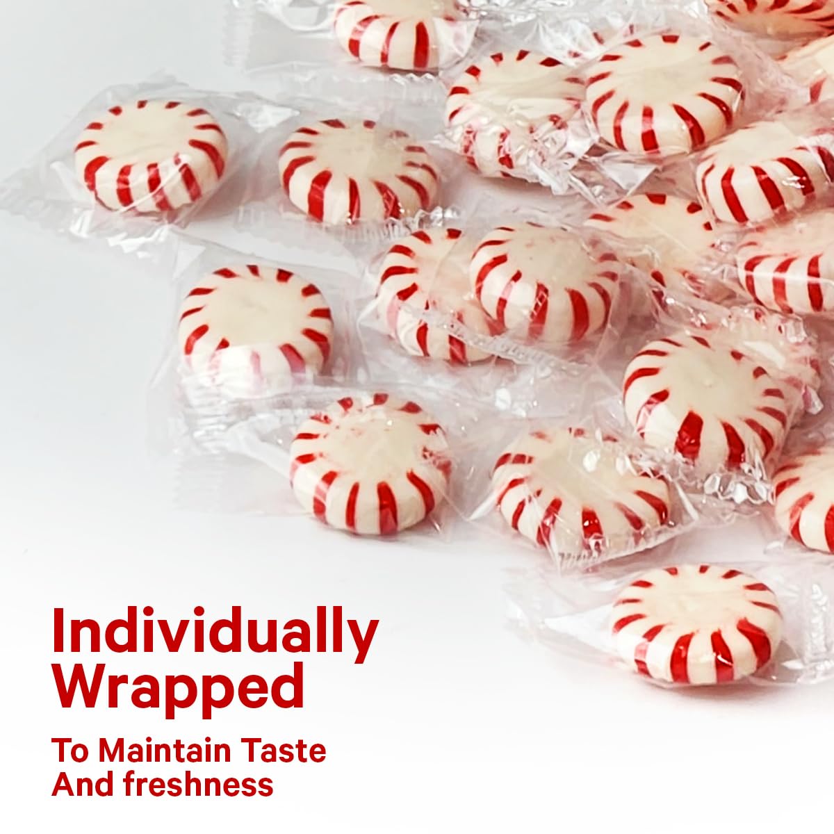 Starlight Peppermints Individually Wrapped Candy, 5 Pound Bulk Pack, Sweets For On The Go Refreshment, Perfect Peppermint Candy