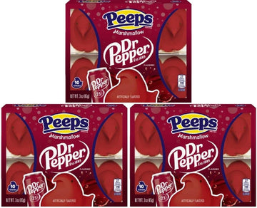 PEEPS Easter Marshmallow Chicks, Variety Pack, 10 Count (Assorted Flavors & Colors) (3 count, Dr. Pepper Chicks Marshmallow Peep