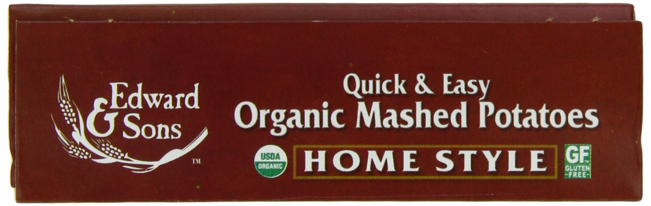 Edward & Sons Organic Homestyle Mashed Potatoes - Instant Mashed Potatoes, Instant Potatoes, Organic Potato Flakes, Vegan - 3.5 Oz (Pack Of 6)