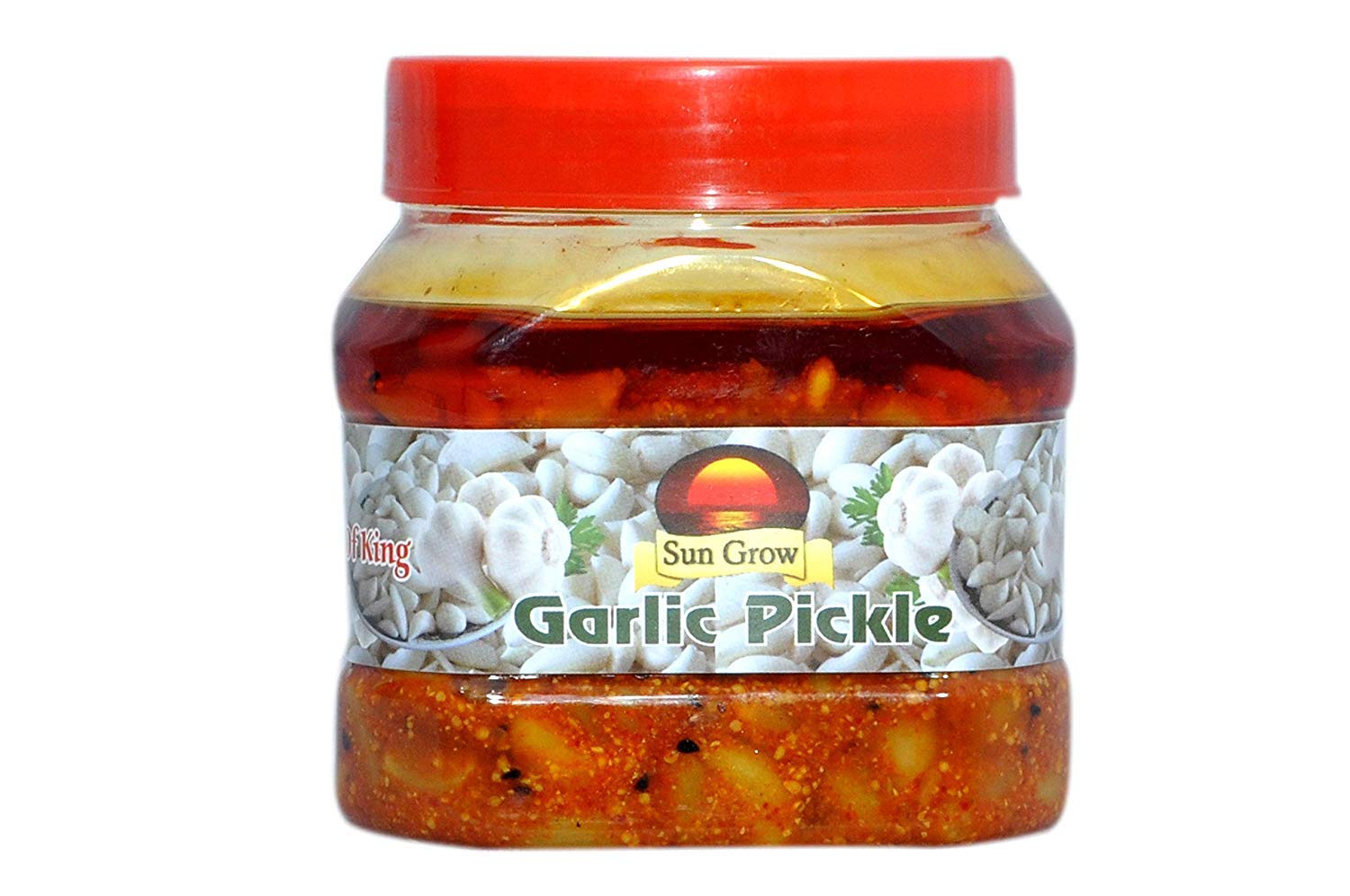 Sun Grow Homemade Organicherbal Masala Garlic Pickle Lashun Ka Achar 500Gm