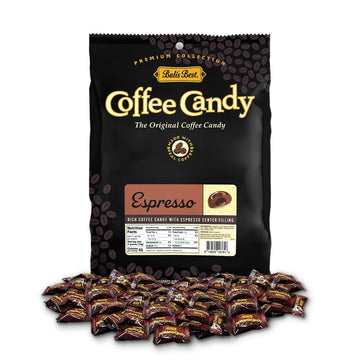 Balis Best Coffee Candy, Espresso Flavor, 2.2Lb Bag - 280 Pieces | Perfect For Boosting Energy Anytime, Ideal For Sharing And Th