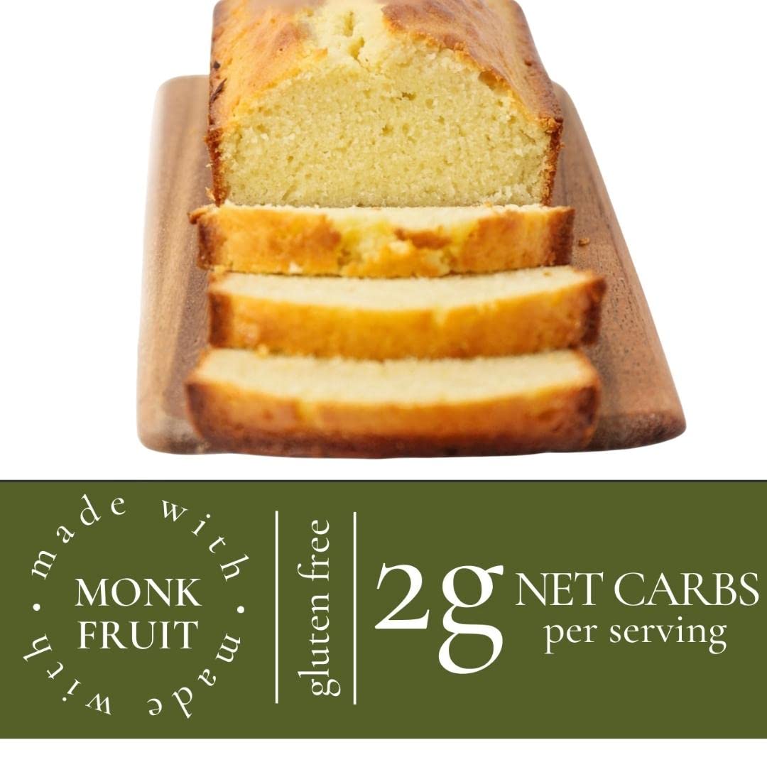 Power Of The Almond Sugar Free Dessert Low Carb Keto Pound Cake Loaf (Lemon)