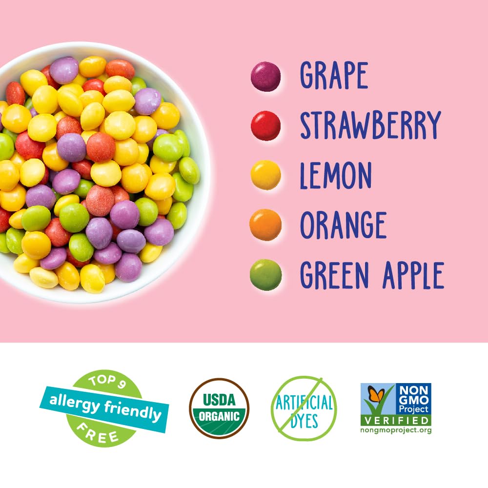 Yumearth Organic Giggles Chewy Candy - Allergy Friendly (Top 9 Free), No Artificial Dyes Or Flavors, Non Gmo, Gluten Free, Vegan