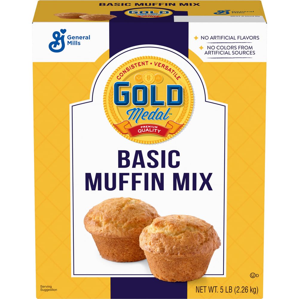 Gold Medal Basic Muffin Mix, 5 Lb Box (Pack of 6)