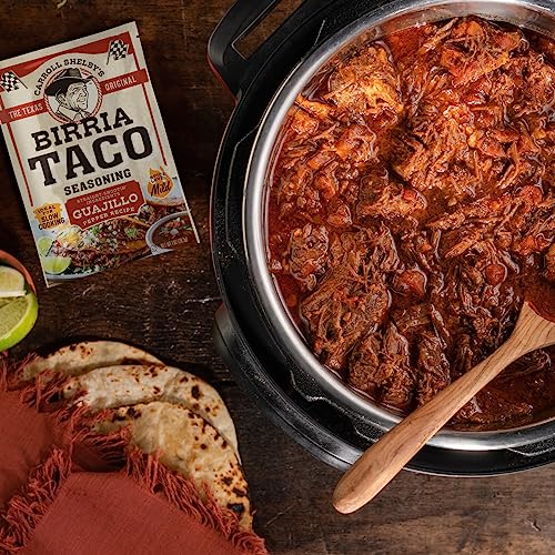 Carroll Shelby s Original Texas Brand Authentic Birria Taco Seasoning - Savory and Spicy Flavors for Tacos and Meats (Pack of 1