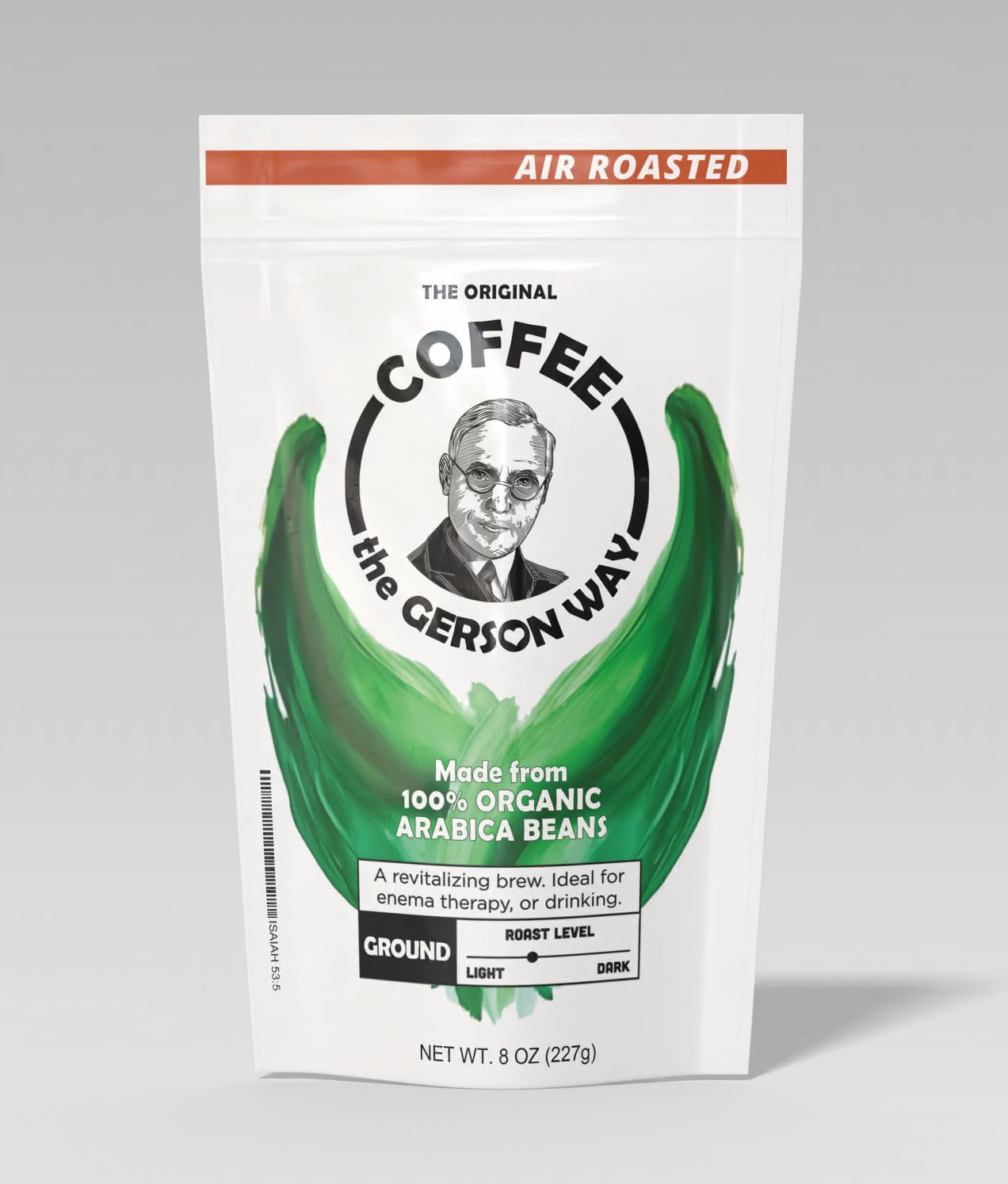 Coffee The Gerson Way  Organic Air-Roasted Ground Arabica Beans  Medium Roast (8 Oz (.5 Lb) Bag)  Detox  Enema  Drinkable