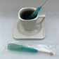 Classic Rock Candy Sticks, Sugar Rock Crystal Lollipops, Individually Wrapped (Pack Of 6, Light Blue Cotton Candy)