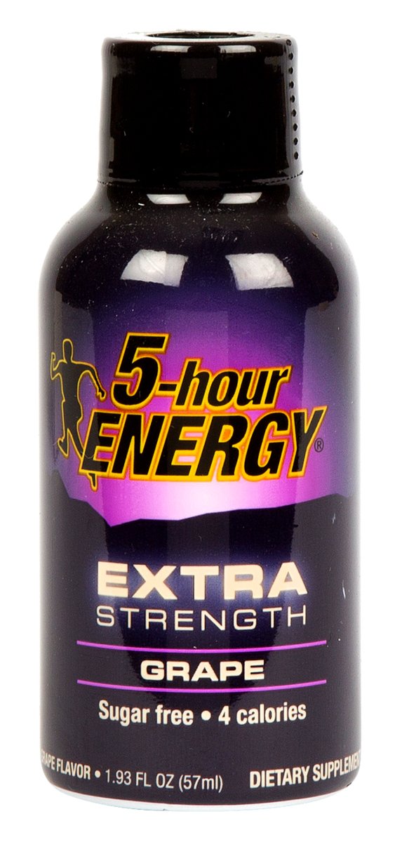 5-Hour Energy ® Shot, Extra Strength, Grape, 1.93 Oz.