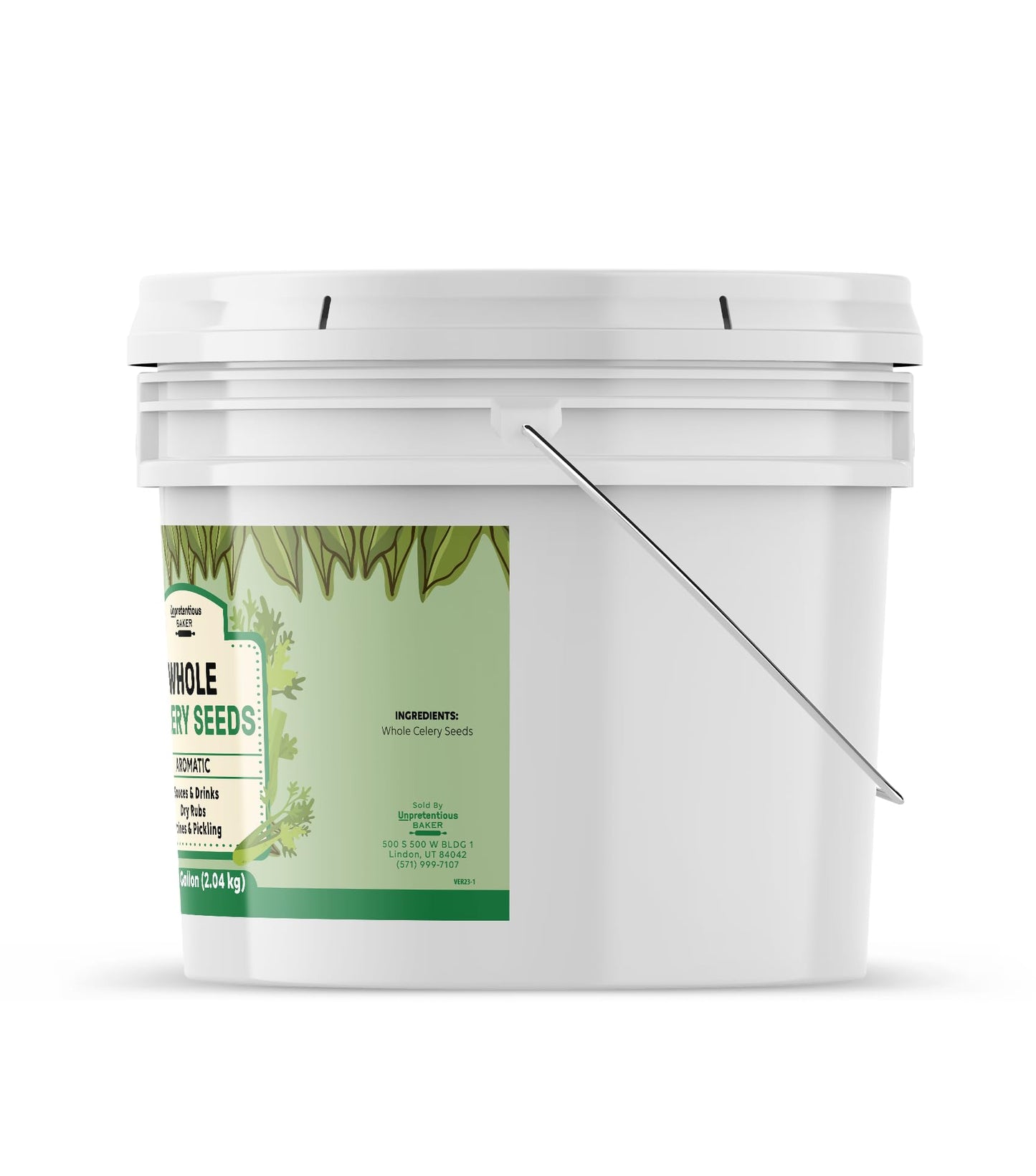 Unpretentious Whole Celery Seeds, 1 Gallon Bucket, Sauces & Dry Rubs, Brine Seasoning, Aromatic