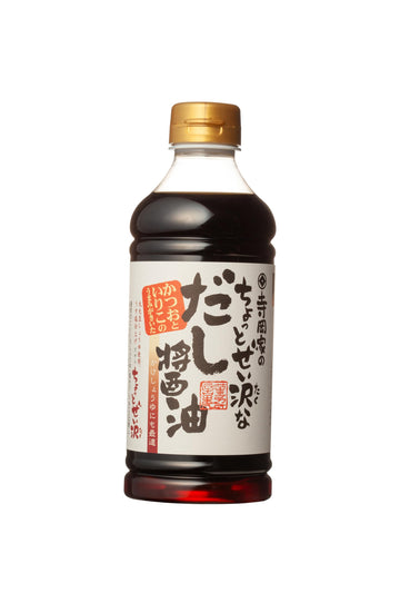 Teraokake Rich Dashi Savory Soy Sauce (500ml 16.9 Fl Oz) Japanese Umami Shoyu?No preservatives, No artificial colors, No high fr