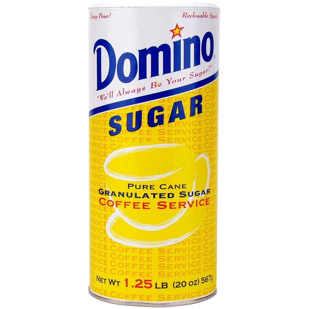Domino Pure Cane Sugar Canister, 20oz, 1 Count, Ideal for Baking and Cooking